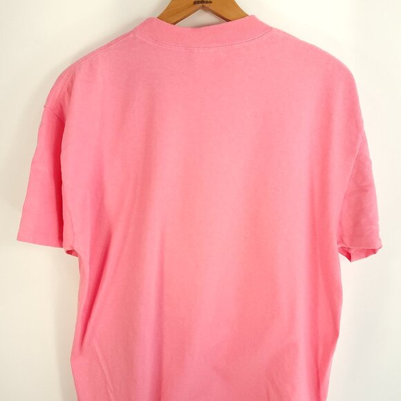 Vtg Coldfoot Alaska Graphic T-Shirt Men's OSFA Pink Heartland Apparel 80s USA - Picture 9 of 11